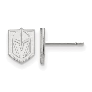 Rhodium Over Sterling Silver NHL Vegas Golden Knights LogoArt Extra
Small Post Earrings