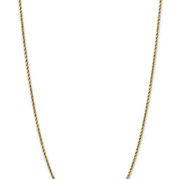 14k Yellow Gold 2.25mm Diamond-Cut Rope Link Chain