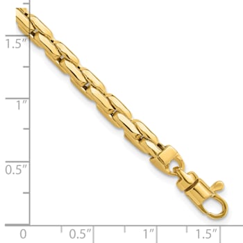 14K Yellow Gold Polished 4.5mm Fancy Link Bracelet