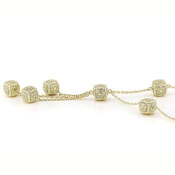 Rose A La Turca Necklace In 18K Gold Over Sterling Silver 10mm 18 Inch