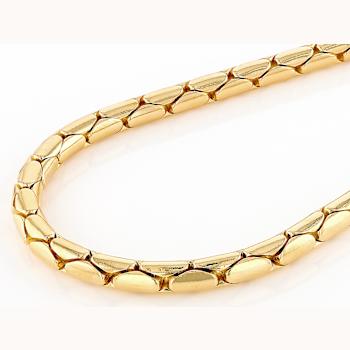 Cardano ChaIn Necklace 18K Gold Over Bronze 20"