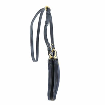 Prada Tessuto Nylon Blue Zip Calf Leather Crossbody Bag