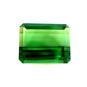 Green Tourmaline 13x10mm Emerald Cut 7.91ct