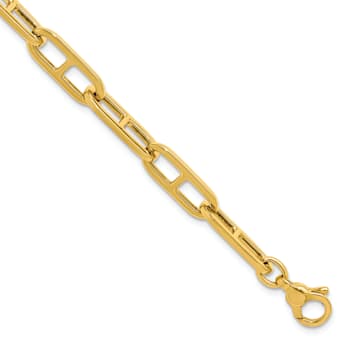 14K Yellow Gold 6.6mm Anchor Link 8 inch Bracelet