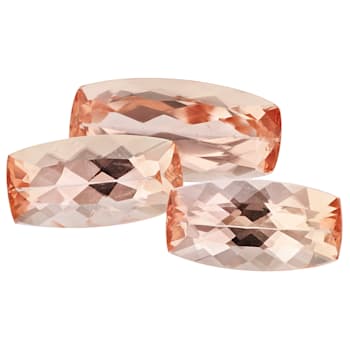Imperial Topaz Untreated Cushion Set of 3 2.89ctw