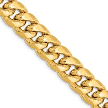 14k Yellow Gold 9.3mm Miami Cuban Link 20 Inch Chain