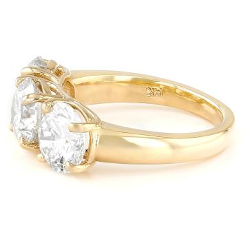 Lab-Grown Diamond Three-Stone Ring In 14K Gold 3.00ctw