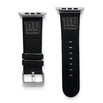 Gametime New York Giants Leather Band fits Apple Watch (38/40mm S/M
Black). Watch not included.