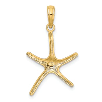 10K Yellow Gold Dancing Starfish Charm