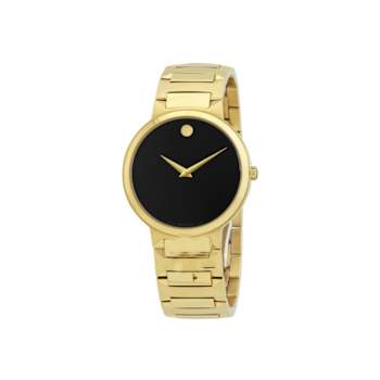 Movado Temo Quartz Black Museum Dial Unisex Watch
