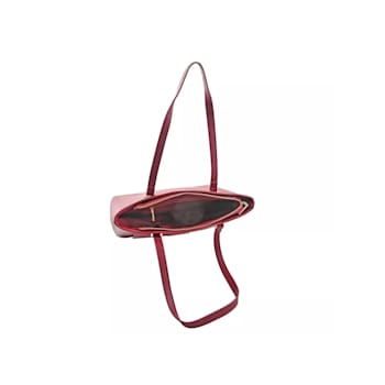 Badgley Mischka Medium Size Tote with Slip Pocket in Wine Handbag.