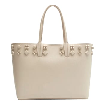 Christian Louboutin Cabata Spike Large Tote Bag Leche Ivory