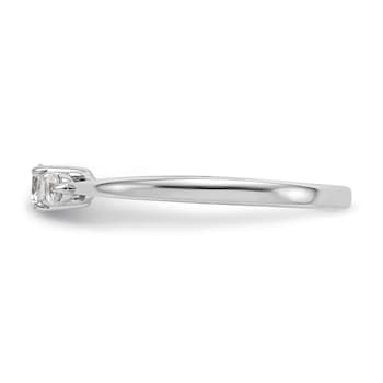 Rhodium Over 14K White Gold First Promise Diamond Promise/Engagement
Ring 0.25ctw