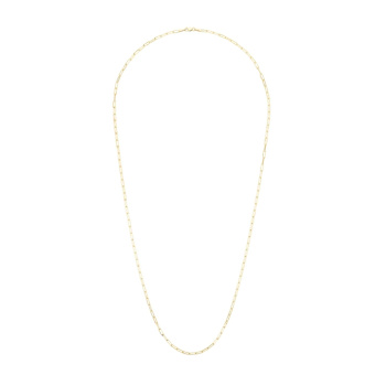 18k Yellow Gold Plated Sterling Silver 2.0mm Paperclip Chain - 22"
