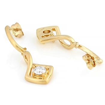 Statement Lab-Grown Diamond Dangle Earrings 0.50ctw In 14K Gold Over
Sterling Silver