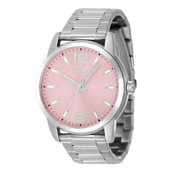 Invicta Celestial 43mm Pink Dial Stainless Steel Quartz Watch