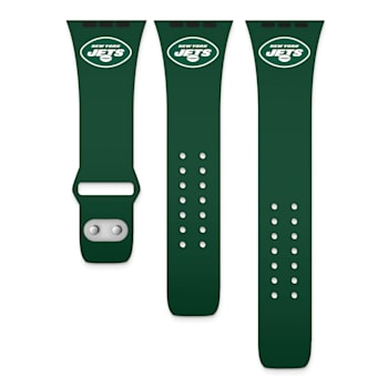 Gametime New York Jets Green Silicone Apple Watch Band (38/40mm M/L).
Watch not included.