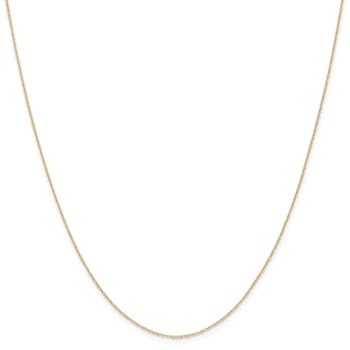 14k Yellow Gold 0.4mm Cable 16 Inch Chain
