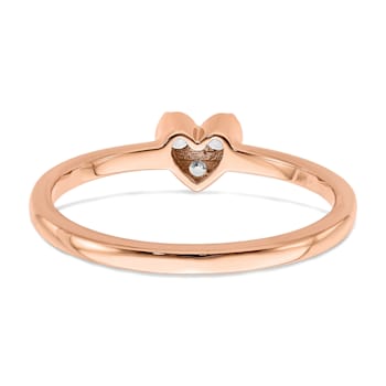 14K Rose Gold First Promise Diamond Promise/Engagement Ring 0.13ctw