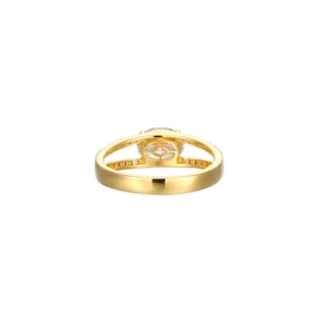 White Cubic Zirconia 18K Gold Over Sterling Silver Ring 2.28ctw
