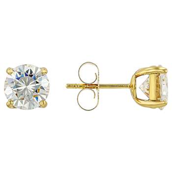 5.00ctw Diamond Simulant Stud Earrings In Sterling Silver