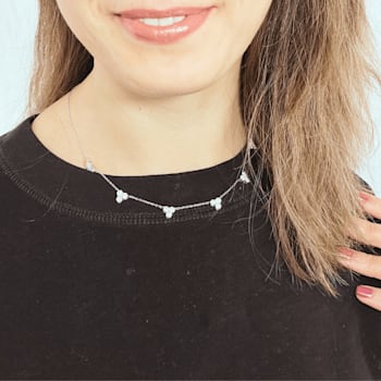 Moissanite Sterling Silver Necklace