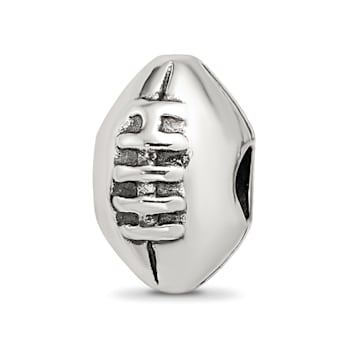 Sterling Silver Football Bead