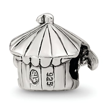 Sterling Silver Kids Circus Tent Bead