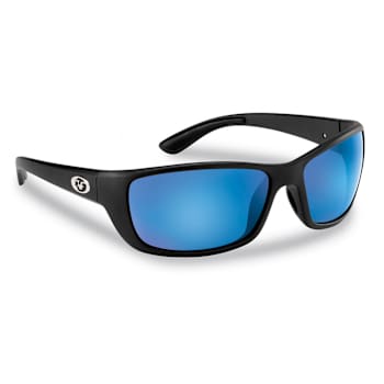 Flying Fisherman Cay Sal Polarized Sunglasses Matte Black Frame/Smoke
Blue Mirror Lens