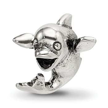 Sterling Silver Dolphin Bead