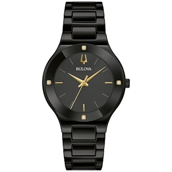 Bulova Women's Millenia Black Ceramic Bracelet Watch
