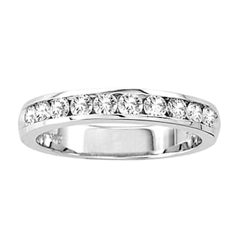 0.50ctw Diamond Channel Set Wedding Band in 14k White Gold