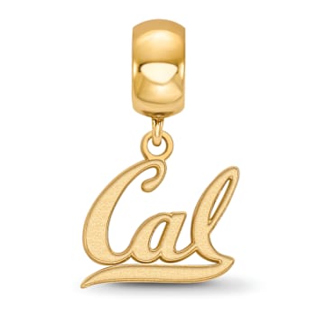 14K Yellow Gold Over Sterling Silver LogoArt University of California
Berkeley Small Dangle Bead