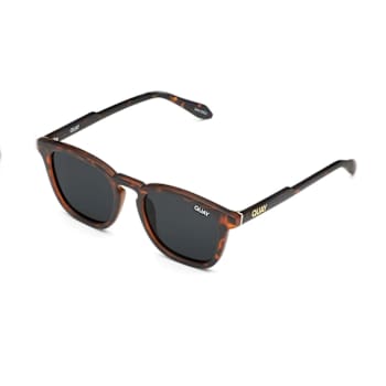 Quay Walk On Black Tortoise Round Frame / Smoke Lenses Sunglasses