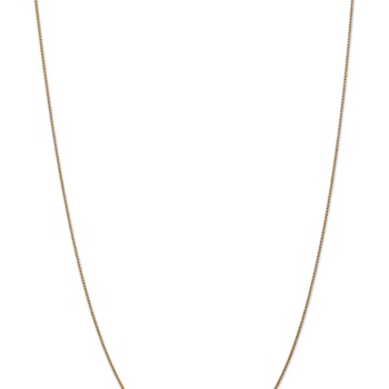 14k Yellow Gold 1.05mm Solid Diamond-Cut Spiga 24 Inch Chain