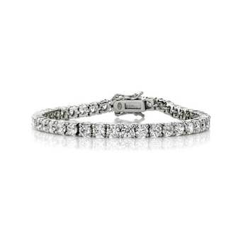 CZ Tennis Bracelet In Sterling Silver