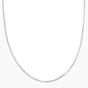 Snake Chain Necklace 20 Inch In Sterling Silver