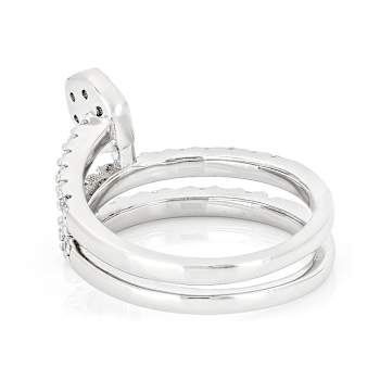 CZ Wrap Ring In Sterling Silver