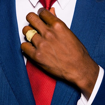 14K Yellow Gold 13x9mm Men's Signet Ring