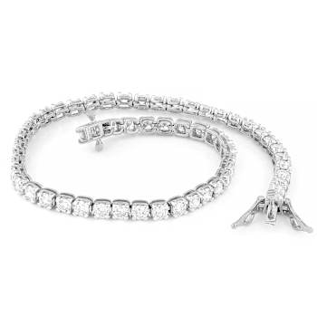 Lab-Grown Diamond Tennis Bracelet In Sterling Silver 5.00ctw