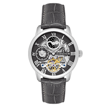Thomas Earnshaw Longitude Automatic Gray Dial Gray Stainless Steel Band
Skeleton Watch