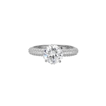 White Cubic Zirconia Platineve Ring 4.05ctw