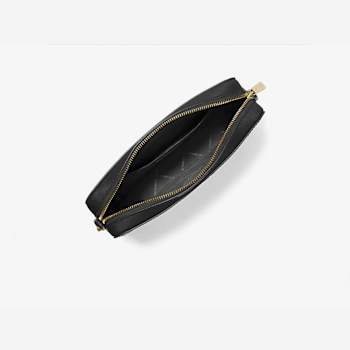 Michael Kors Jet Set Large Black Saffiano Leather Crossbody Bag