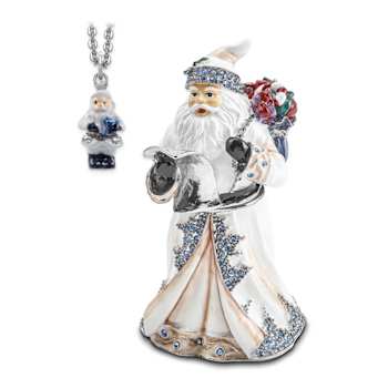 ST. NICHOLAS SINTERKLAAS White Santa Trinket Box