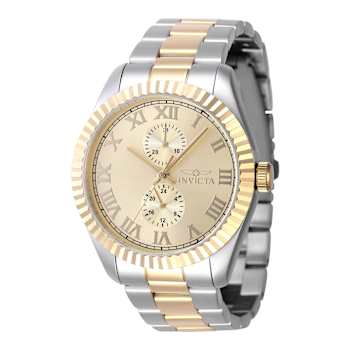 Invicta Specialty 43mm Yellow Dial Two-tone Stainless Steel Quartz Watch