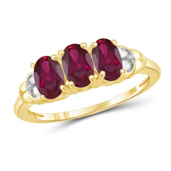 Red Ruby 14K Gold Over Sterling Silver Ring 1.80ctw