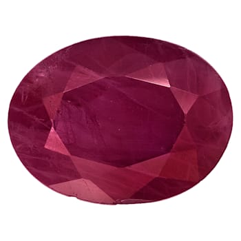 Ruby 8x6mm Oval Mixed Step Cut 1.00ct