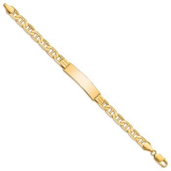 14k Yellow Gold Mariner Link ID Bracelet
