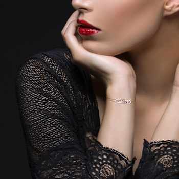 Pink Sapphire & Diamond 10K Yellow Gold Bracelet 1.07ctw