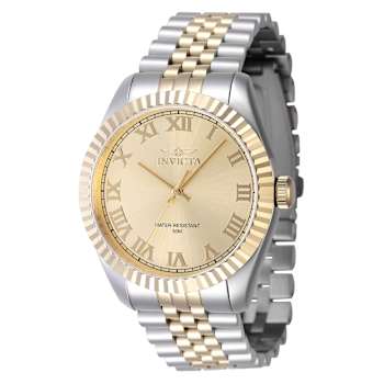 Invicta Specialty 43mm Gold Dial Two-Tone Stainless Steel Band Quartz Watch